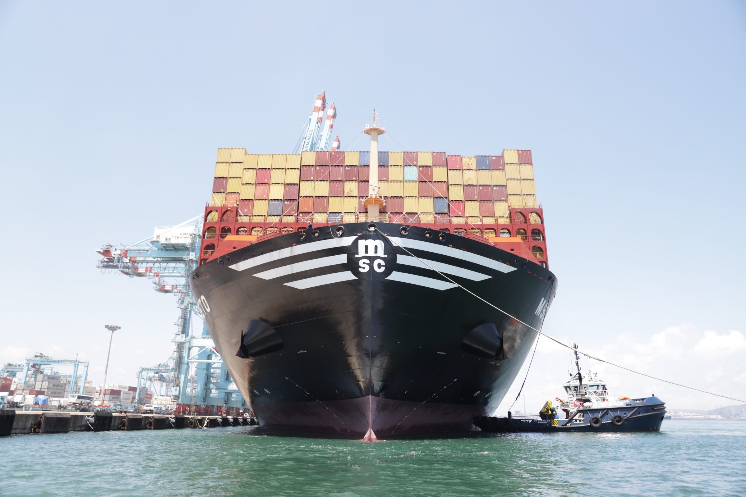 Le porte-conteneurs MSC Loreto fait escale au port d’Algésiras